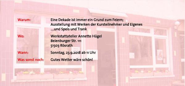 Einladung zum Atelierfest Seite 2